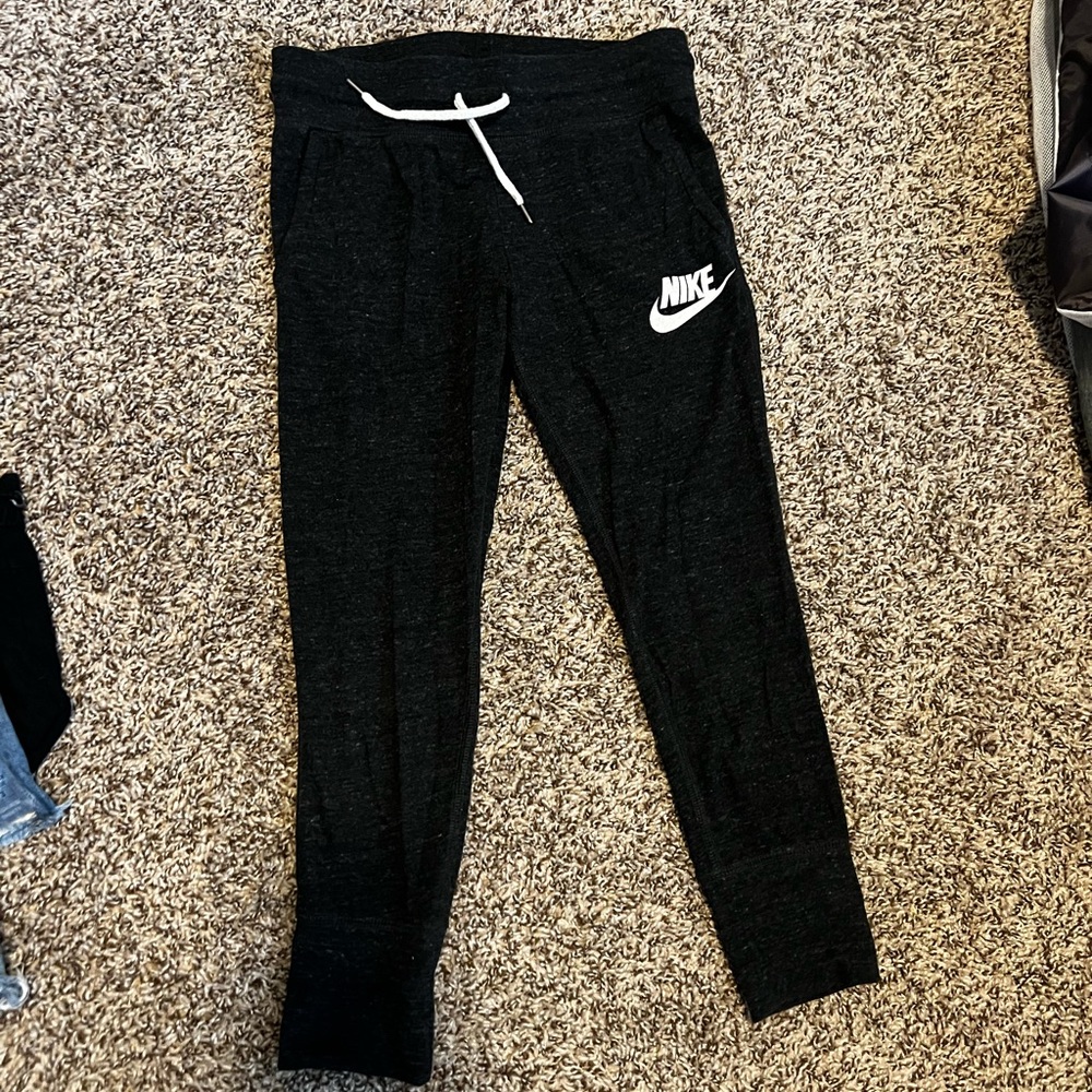 Nike dark grey sweat pants. Jogger style